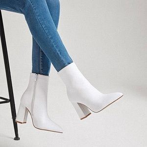 SHEIN white boots